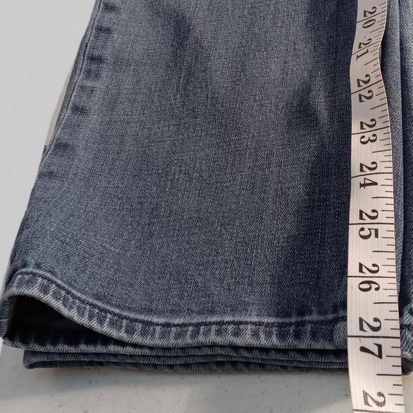 Talbots Jeans Straight Slim Mid Rise Women 8P Mid Wash Blue Stretch Ankle Cotton - Picture 11 of 11